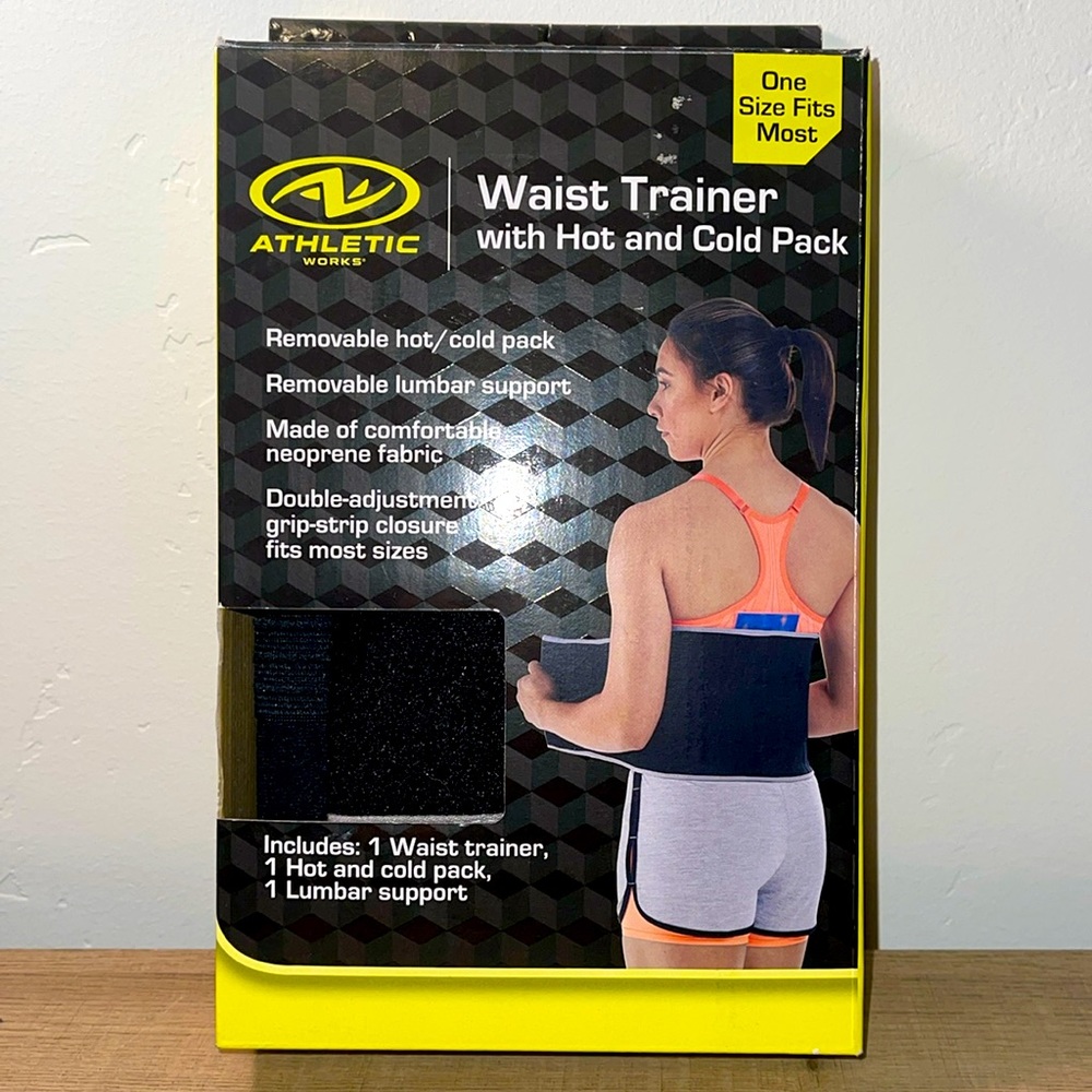 Athletic works Waist trainer with hot and cold pack